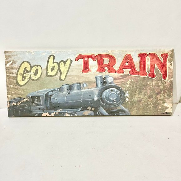 GO BY TRAINAMERICAN BYWAYS COLLECTIONCANVAS ART PRINTS Great Condition